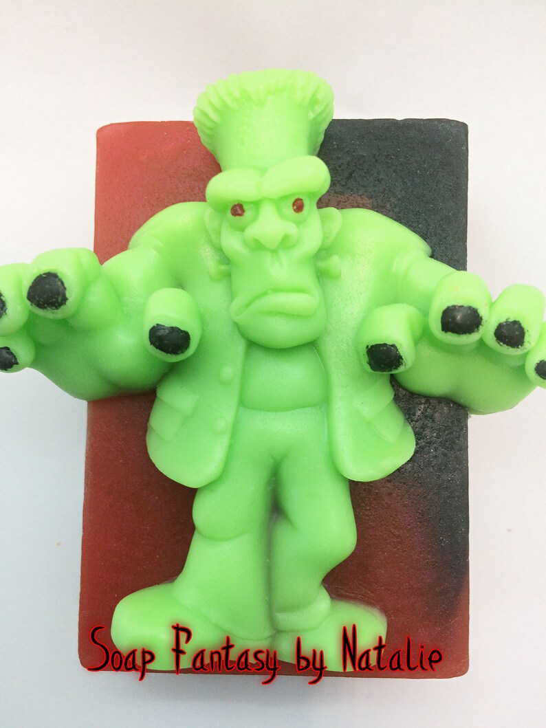 Frankenstein Soap-Hulk Soap-Marvel Comics Soap-Halloween Soap-Halloween Gift-Horror Soap-Creepy Soap-Spooky Soap-Trick or Treat Soap image 7