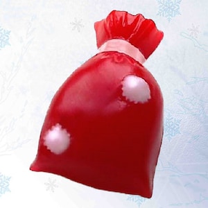 Santa Claus&#39;s Gift Bag Soap-Christmas Soap-Christmas Favor-Holiday Gift-Stocking Stuffers-Christmas Guest Party Soap-Holiday Party Favor