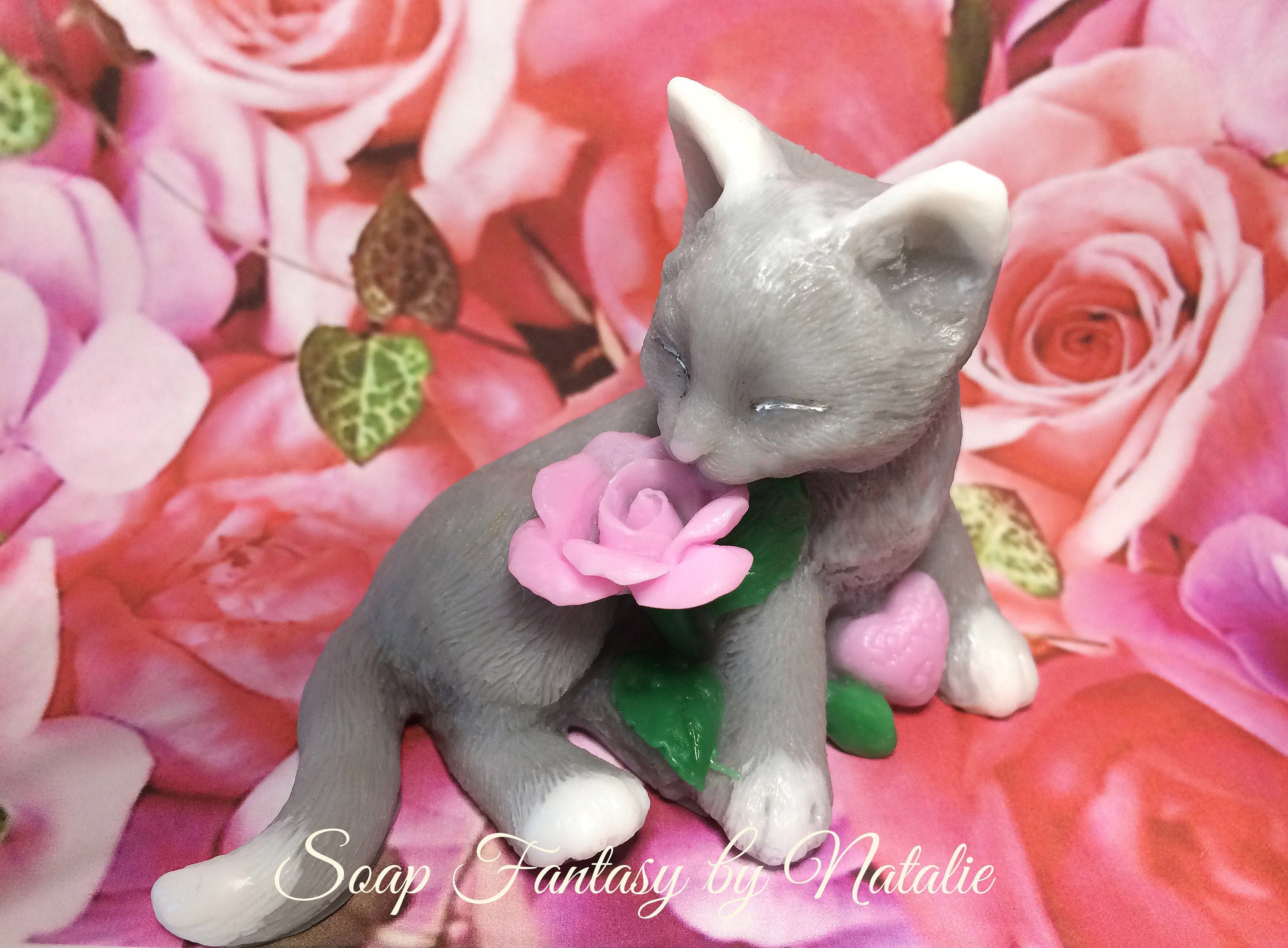Cat Soapkitten Soappets Soapanimal Soap3d Soapkitten With Etsy