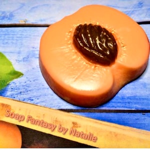 Peach Soap-Fruit Soap-Vegan Soap-Piece of Peach Soap