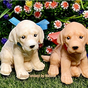 Puppy Labrador Soap-Small Labrador Soap--Dog Soap-3D Soap-Animal Soap-Cute Soap-Dog Lover Soap