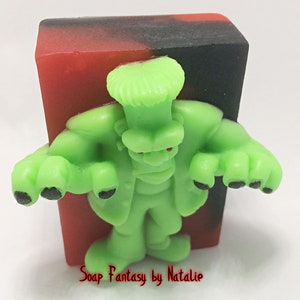 Frankenstein Soap-Hulk Soap-Marvel Comics Soap-Halloween Soap-Halloween Gift-Horror Soap-Creepy Soap-Spooky Soap-Trick or Treat Soap image 4