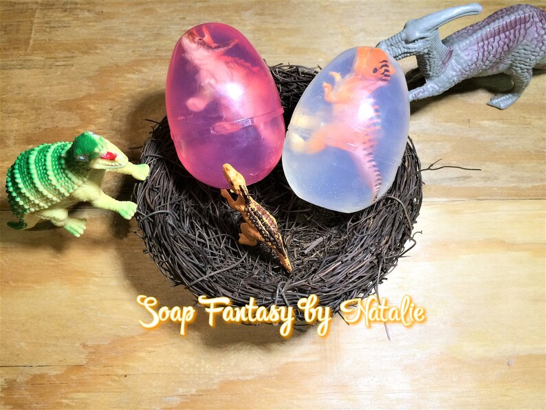 Dinosaur Egg Soap-Kids Gift-Paleontologist Gift-Party Favor image 2