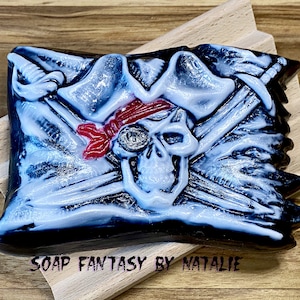 Blackjack Soap-Jolly Roger-Corsairs Soap-Pirate Flag Soap