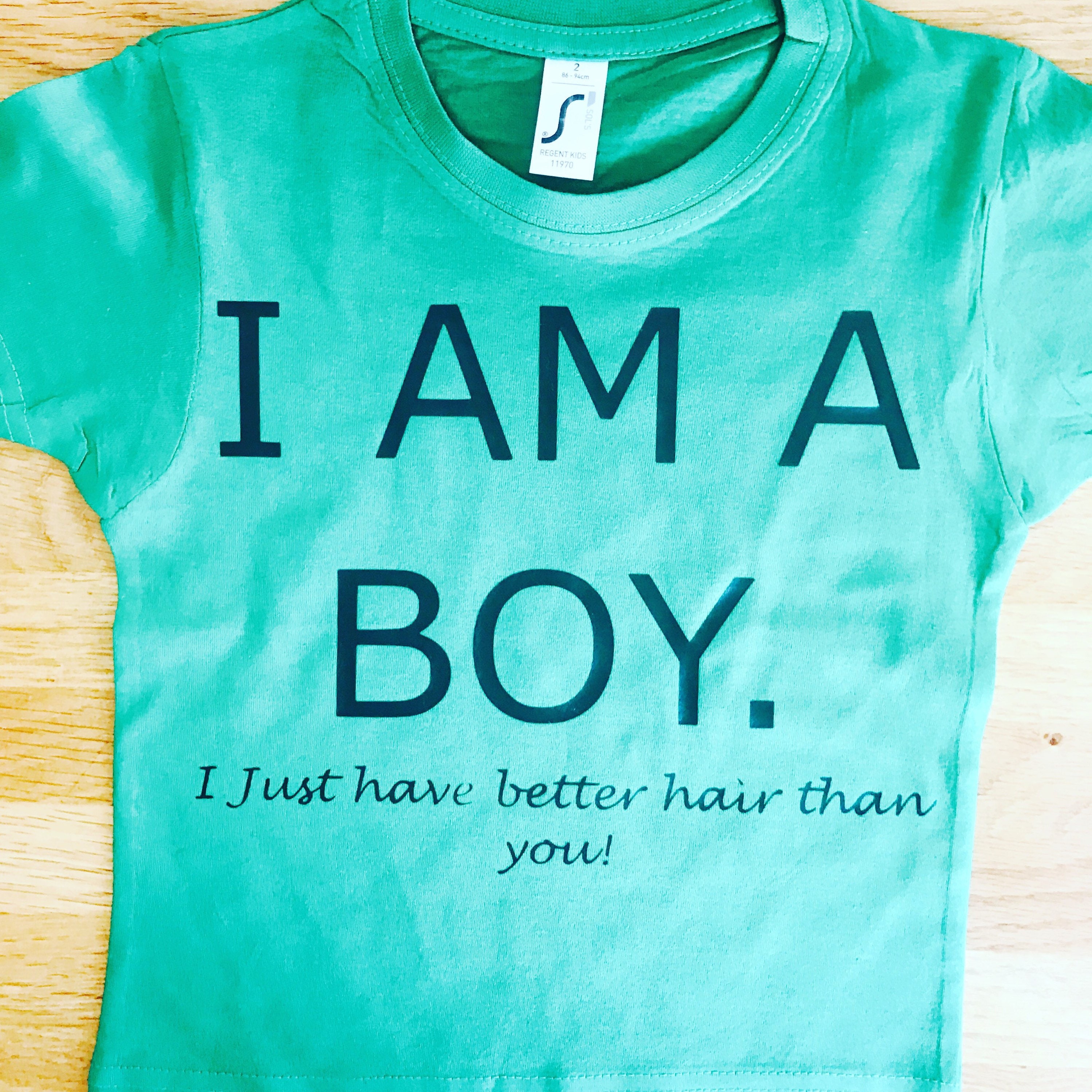I AM A BOY Tshirt Etsy