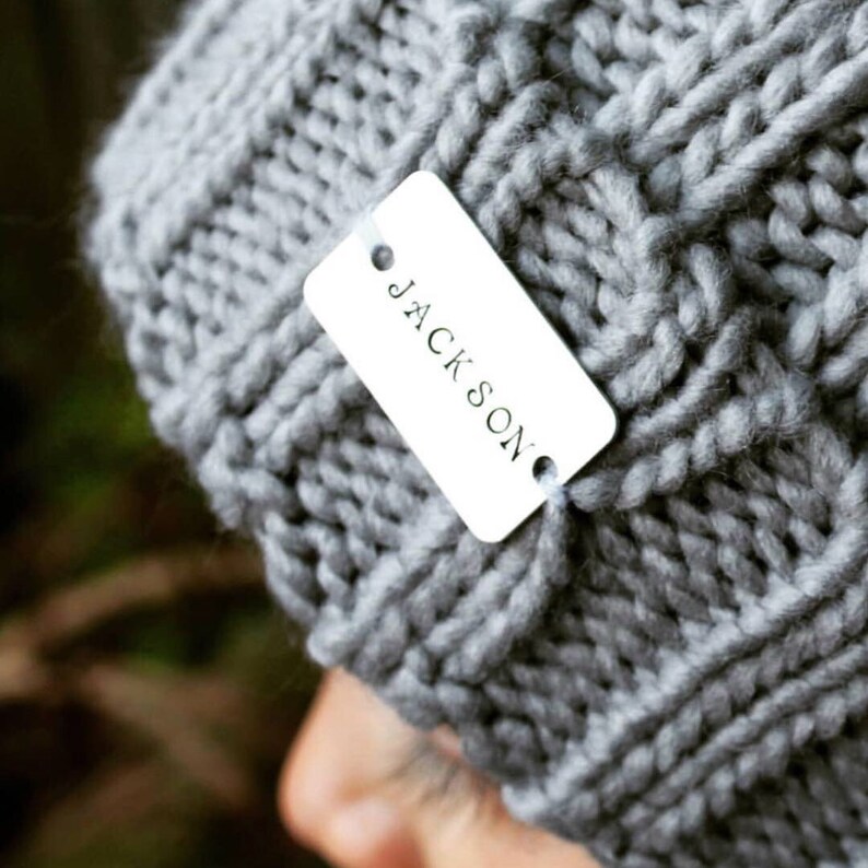 personalised baby pom hat