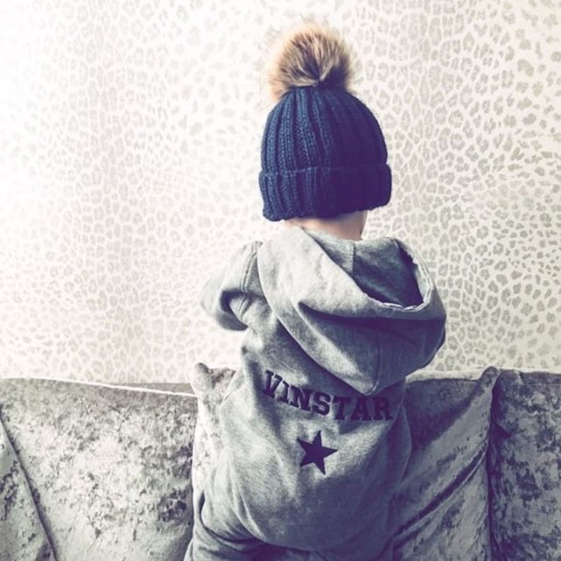 Personalised fleece lined embroidered onesie Etsy