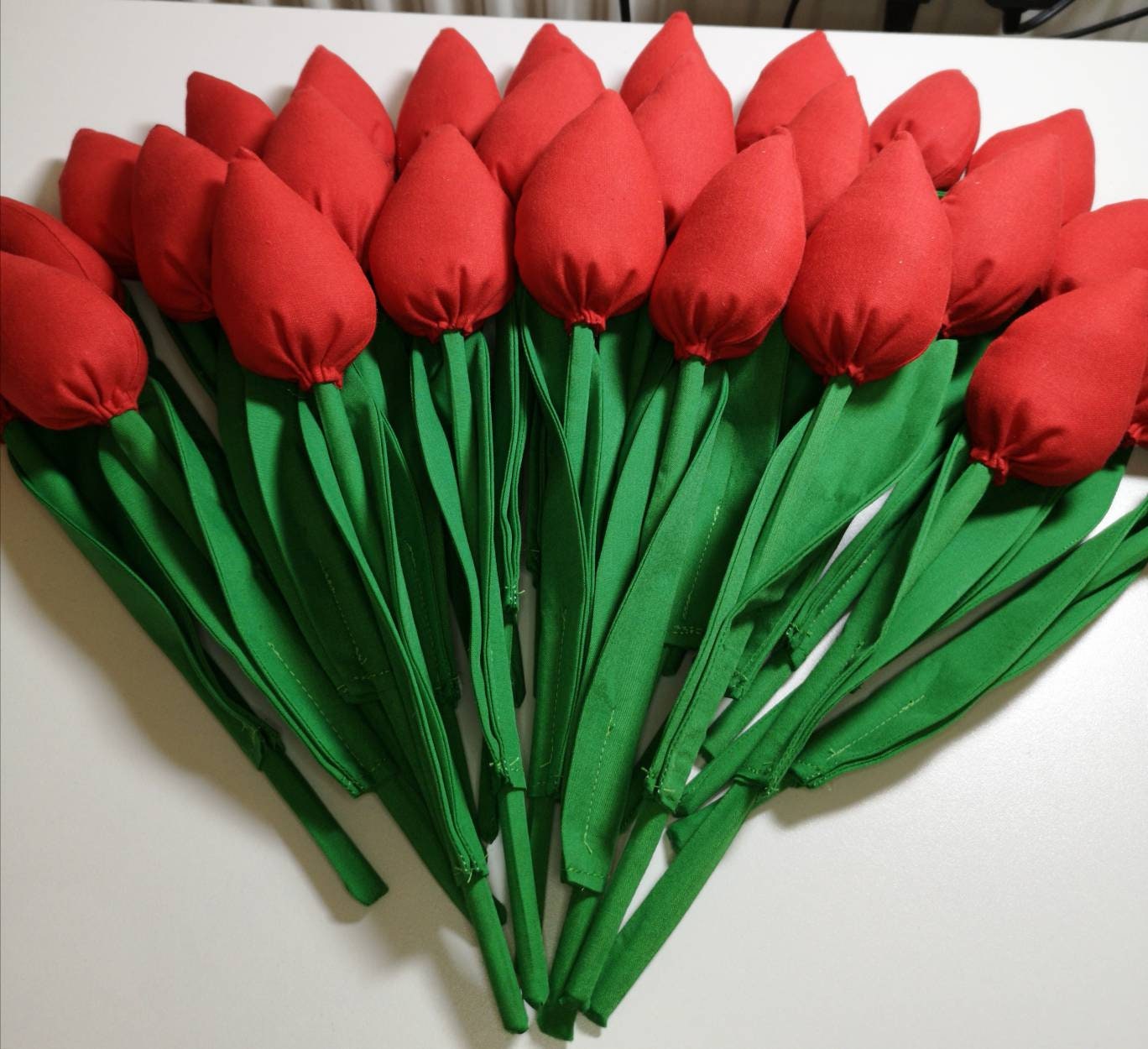 Tulips red tulipsgift for her handmade tulips mother Etsy