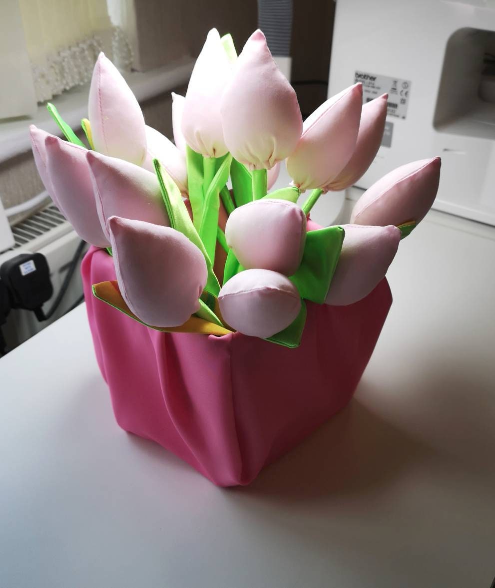 Handmade tulips pink tulips mother day gift anniversary Etsy