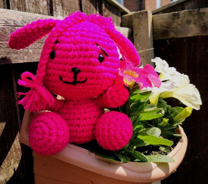 Handmade soft toys Bed time toys Baby shower gift Gift for her Gift for baby girl Cuddle toy Crochet rabbit Soft toys Pink soft toys
