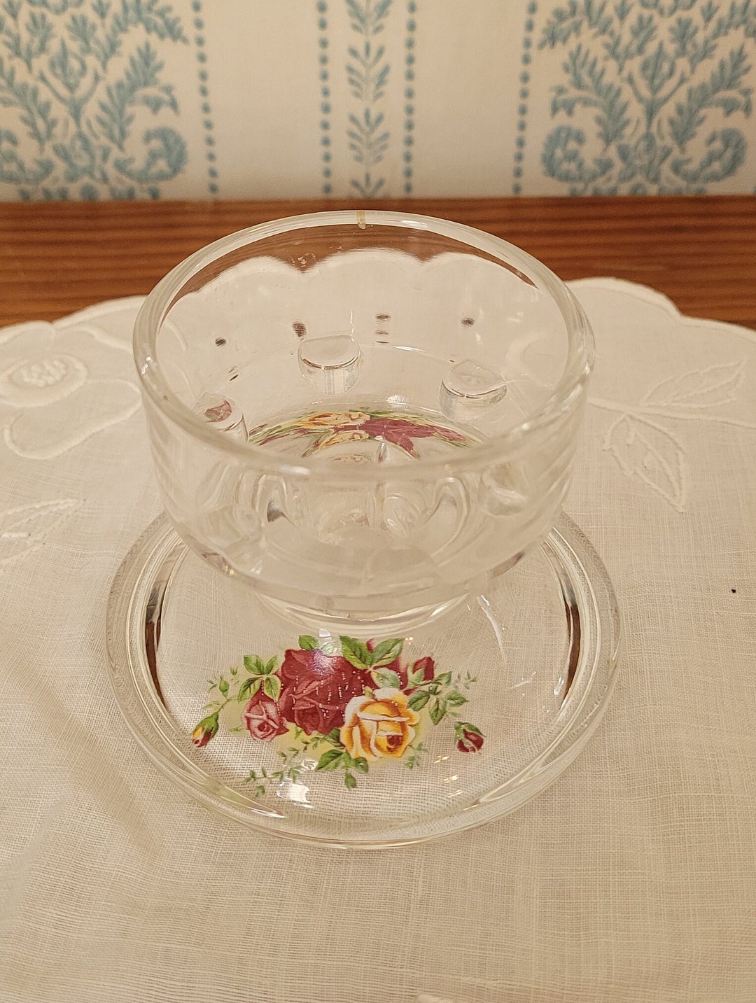 Vintage Royal Doulton Old Country Roses Candle Holder Etsy