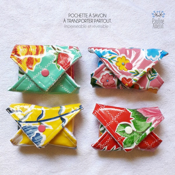 Waterproof & reversible soap pouch