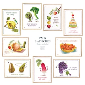 9 Pósters A4 “Expresiones hortofrutícolas”