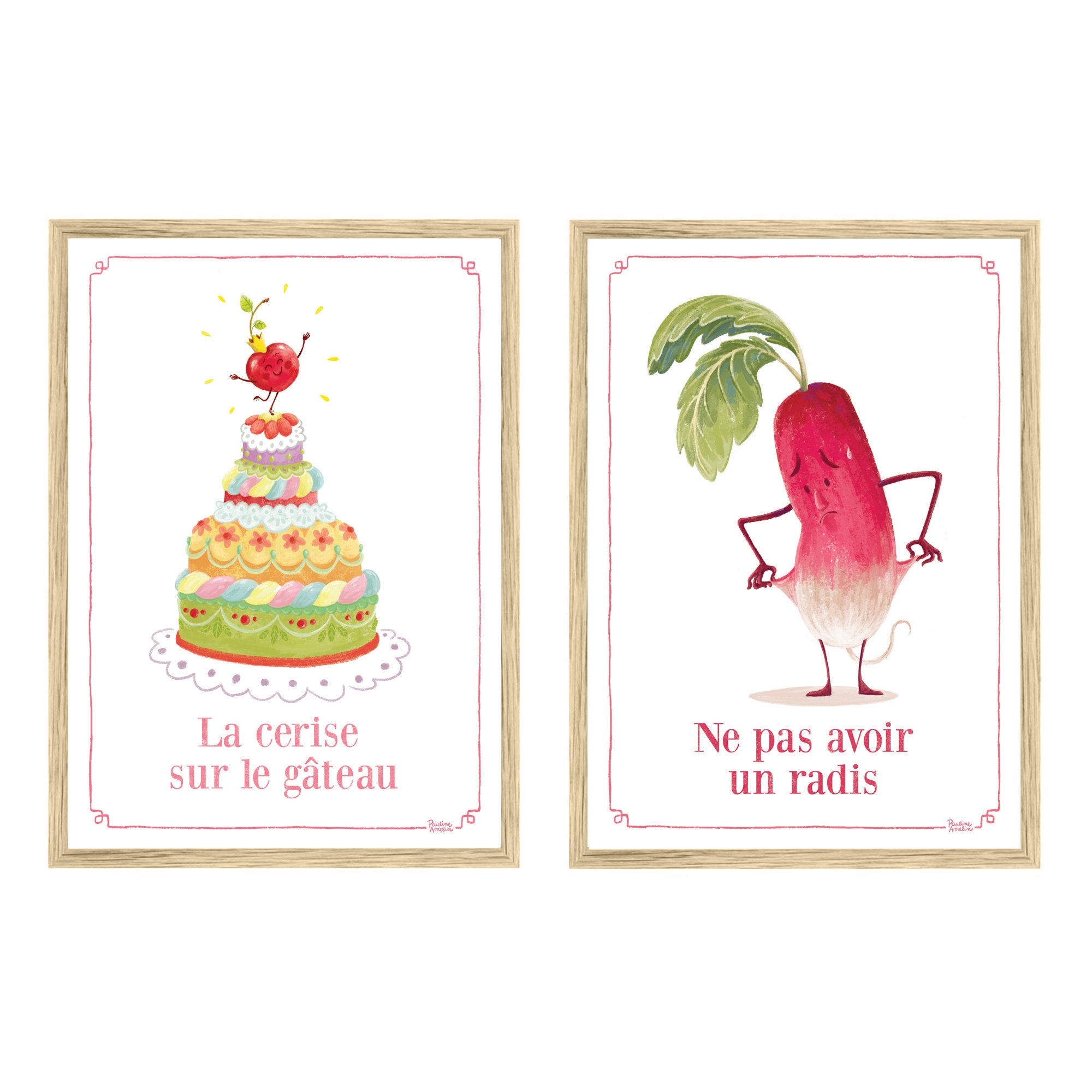 9 Affiches A4 Expressions fruits et légumes Etsy France