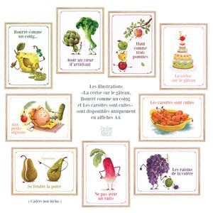 Lot de 6 cartes postales Les expressions potagères zdjęcie 9