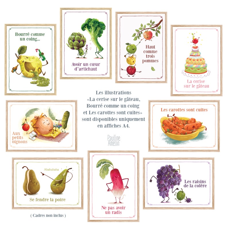 Set of 6 postcards Vegetable expressions image 9