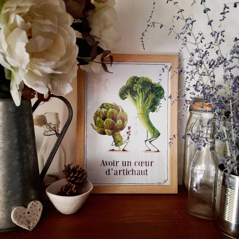9 Affiches A4 Expressions fruits et légumes Etsy France