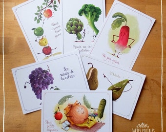 Set di 6 cartoline “Espressioni vegetali”