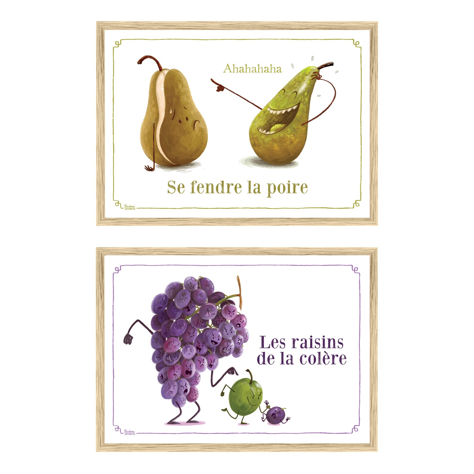 9 Affiches A4 Expressions fruits et légumes Etsy France