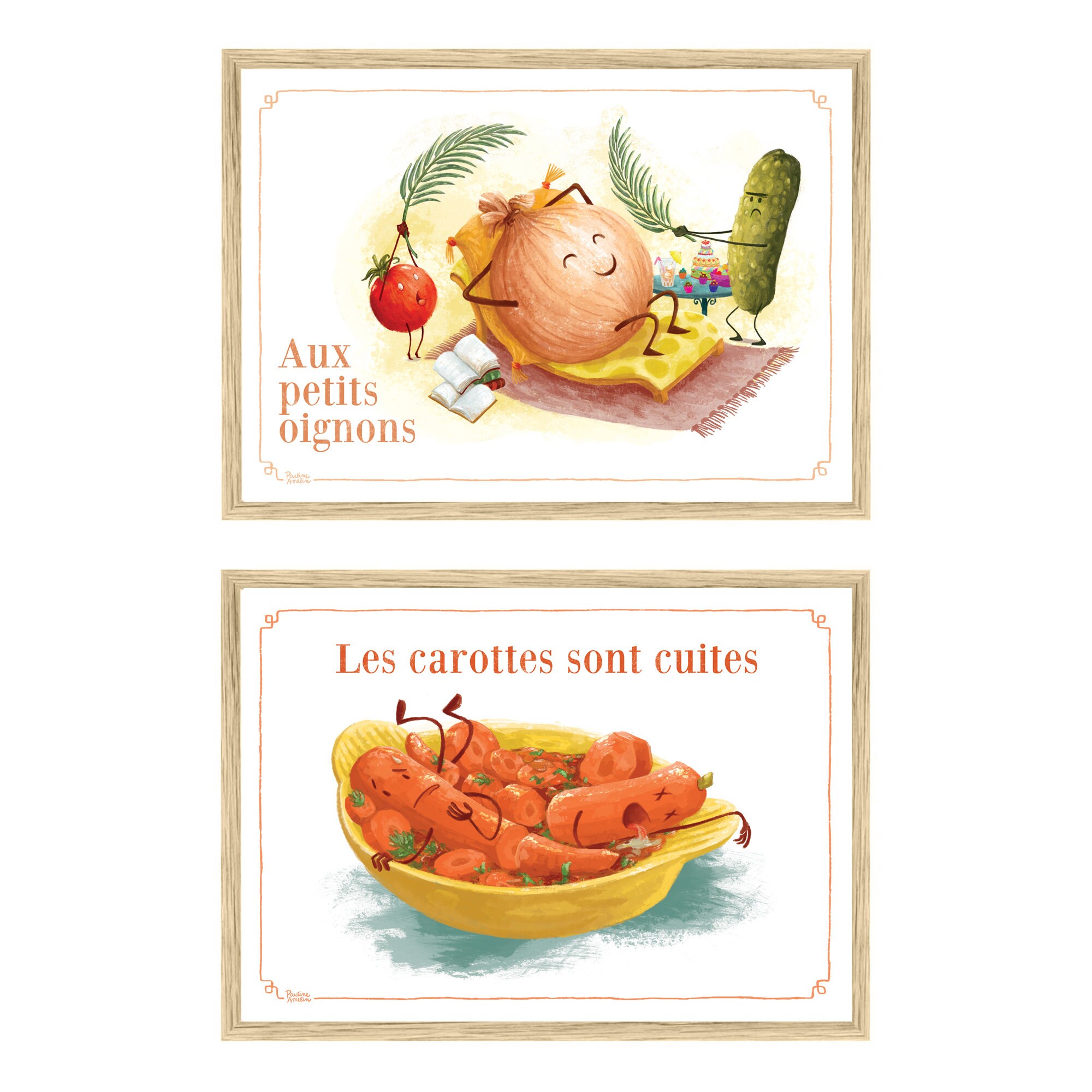 9 Affiches A4 Expressions fruits et légumes Etsy France
