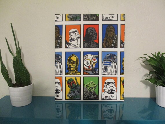 Star Wars Pop Art Kids Room Decor Kids Room Wall Art Kids Star Wars Decor Star Wars Art Kids Room Star Wars Decoration 20 In X 16 In