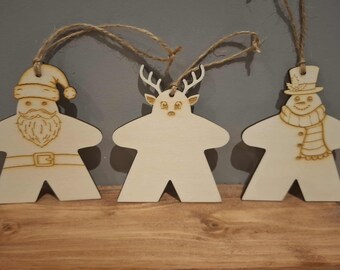 Christmas Meeple Decorations