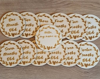 Baby Milestone Photo Signs