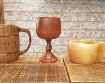 Personalised Wooden Tankards, Goblets, Mugs & Tumblers