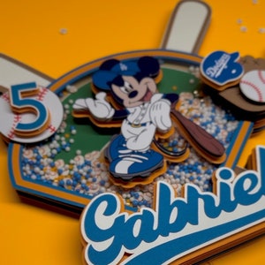 Dodgers Mickey Inspired Cake Topper Goofy Dodgers Inspired Cake Topper  Dodgers Cake Topper Dodgers Birthday Party Mickey Dodgers Baseball