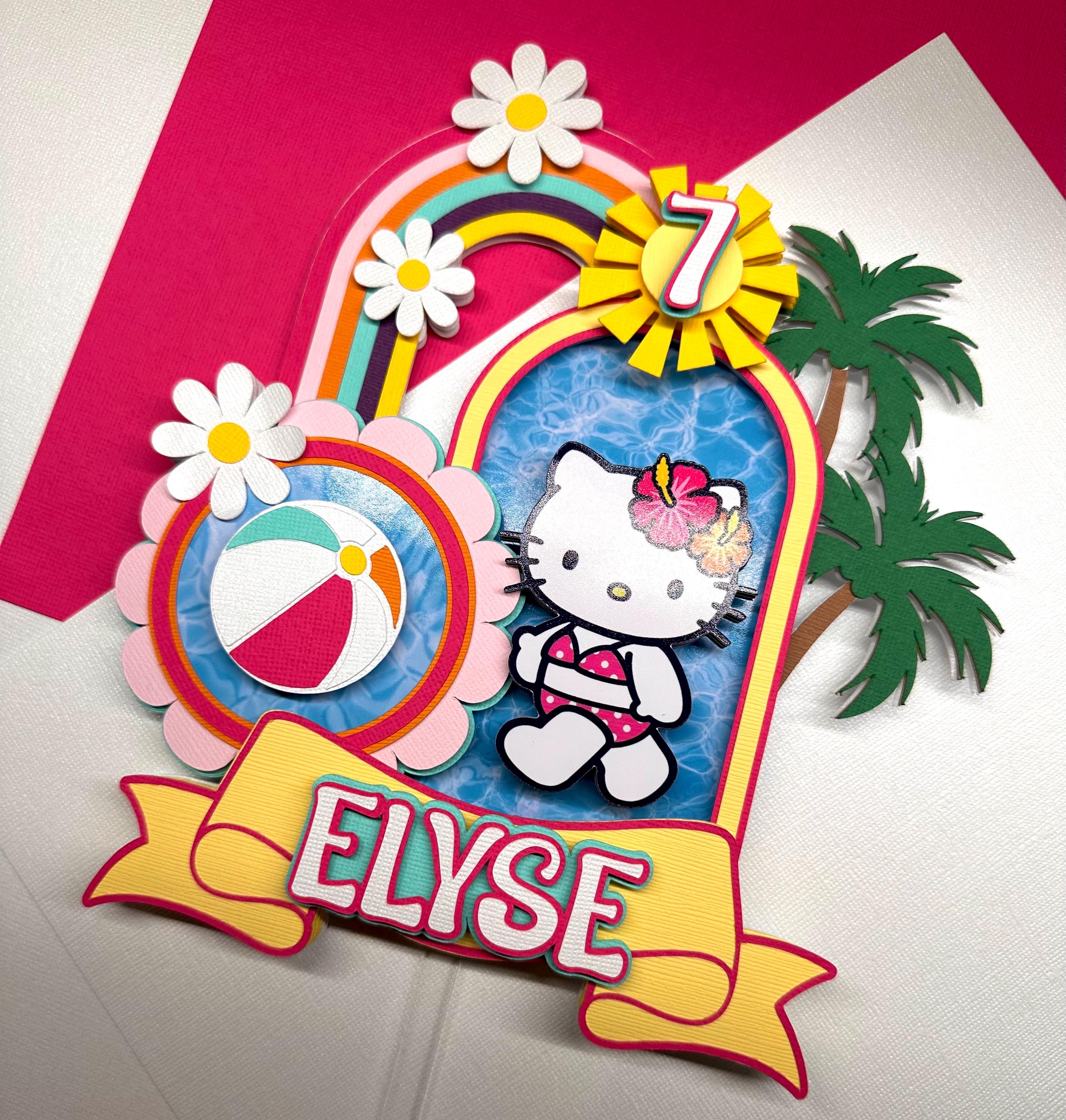 Kitty and friends cake topper - Etsy México, image size:2853x3000
