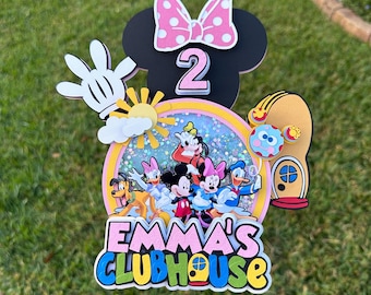 Mouse Clubhouse Cake topper Minnie Mouse Clubhouse Mickey Mouse Clubhouse Oh Toddles Cake Topper Minnie Mouse Cake Topper Mickey Mouse Cake