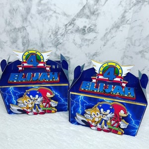 Sonic Gable Boxen Sonic the Hedgehog Sonic Party Boxen Sonic Party Favor