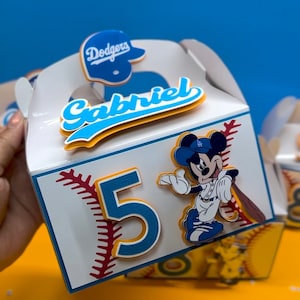 Micky inspiriert Geburtstag Mickey Geburtstag Micky Baseball Geburtstag Micky Gastgeschenke Micky Party Boxen