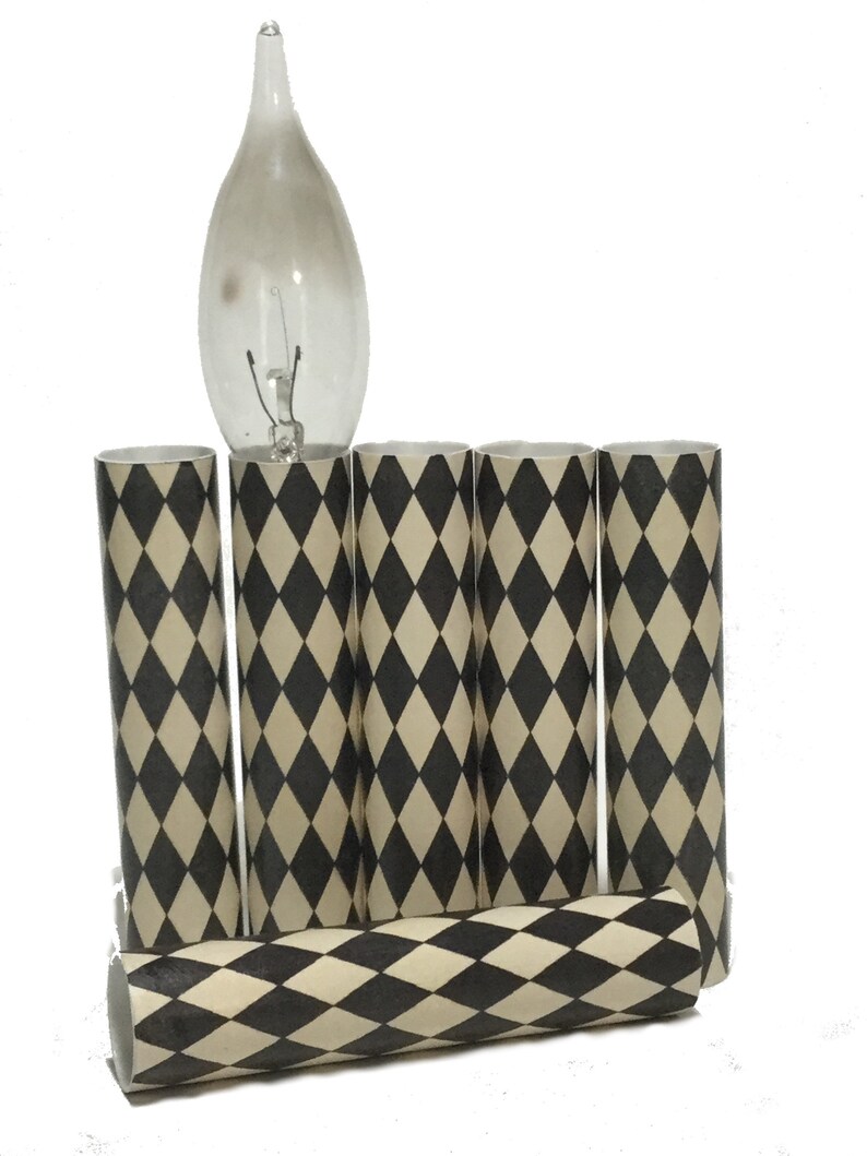 Set of 6 Candle Covers Chandelier Socket Sleeves Black And Etsy