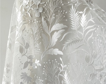 White Lace Fabric | Etsy