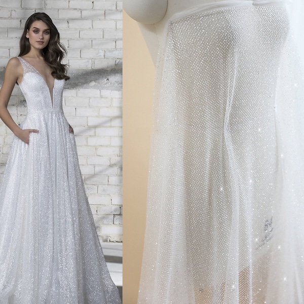 18143 Grey Silvery Shimmer Tulle Dress