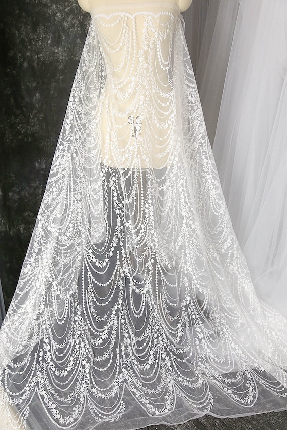 Glitter Lace Fabric, Soft Ivory White Sequin Tulle, Bridal Wedding Dress,  Bling Sparkle Lace, Veil Applique Material Lace by the Yard - Etsy