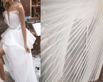 tulle pleated dress