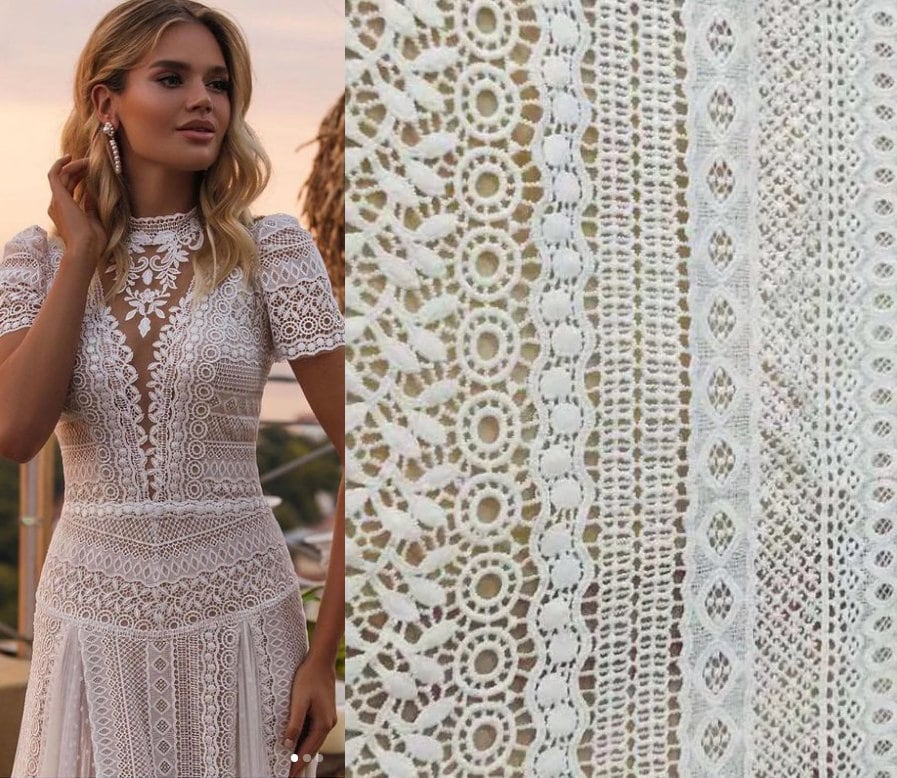 Art Deco Ethnic Crochet/Guipure Lace - Cream – Fabrics & Fabrics