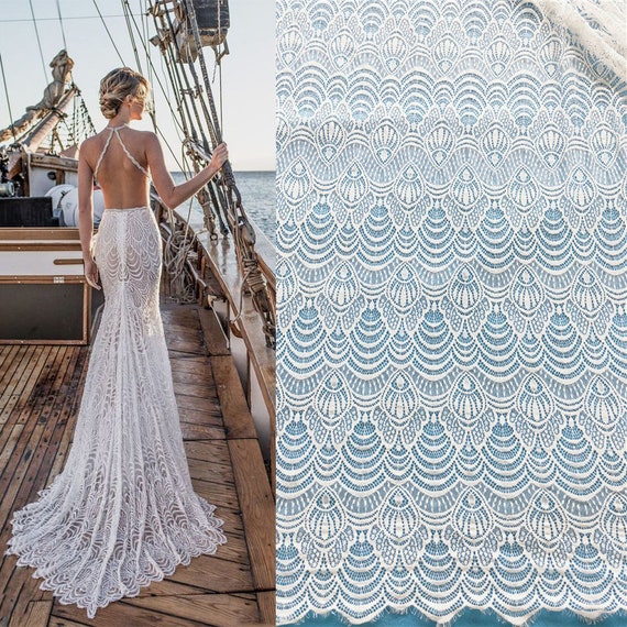 Boho lace prom dress sale