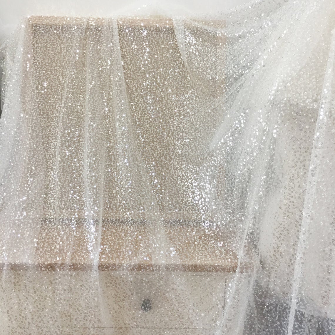 Ivory Sequin Lace Eb3016