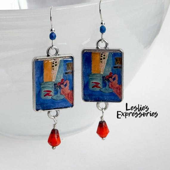 Matisse Goldfish Earrings: Art History Jewelry
