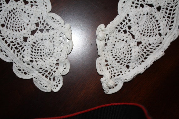 crochet women's collar/white crochet collar - image 2