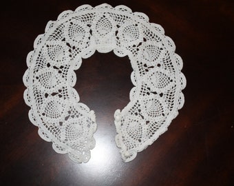 crochet women's collar/white crochet collar