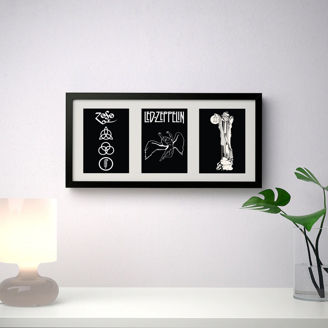 Framed Led Zeppelin Trio - Etsy
