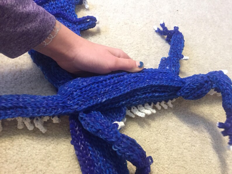 Handmade HUGE Rubber Band Dragon Saphira From Eragon Dragon Fantasy