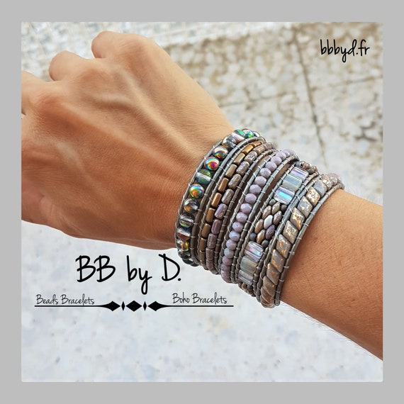 Bracelet bracelet bracelet perlé Catherine Weitzman fait main