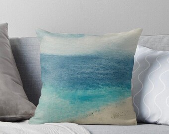 Multicolor 16x16 Ocean Wave Sunny Beach Surfing Gifts Getaway Vacation Seashell Sea Foam Blue Teal Tropical Ocean Throw Pillow Multicolor 16x16 Ocean Wave Sunny Beach Surfing Gifts Getaway Vacation Seashell Sea Foam Blue Teal Tropical Ocean Throw Pillow