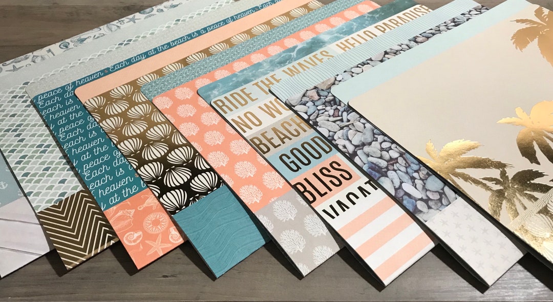 Decorative File Folder, Cute Desk Accessory for Office, Beach Folder ...