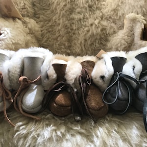 0-12 months Baby Sheepskin Slippers